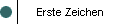 Erste Zeichen